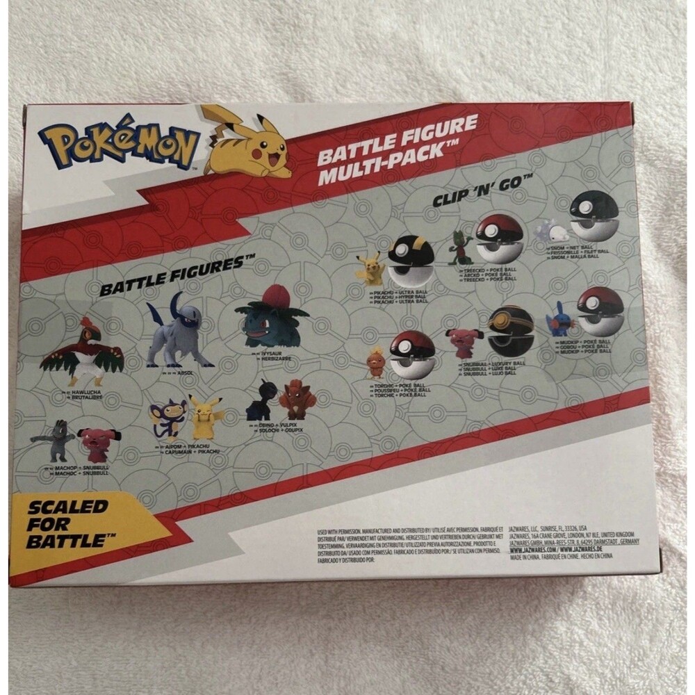 POKEMON BATTLE READY: BATTLE FIGURE MULTI-PACK - 6 FIGURES - JAZWARES TOYS - Picture 2 of 2